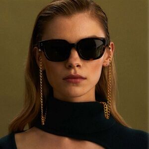 Linda Farrow Black Sunglasses